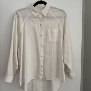 Aritzia linen button up